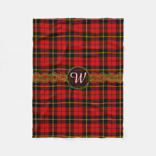 Monogram Wallace Tartan Fleece Deken