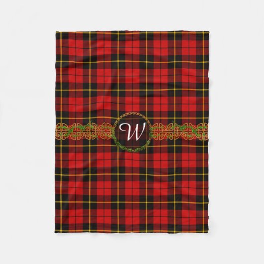 Monogram Wallace Tartan Fleece Deken (Voorkant)