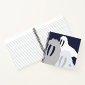Monogram Walrus Blue - Aangepast spiraal notebook Notitieboek (Binnen)