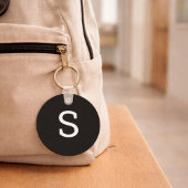 Monogram Wanderlust Watercolor Nature Sleutelhanger