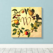 Monogram wandkunst met  vormgeving canvas afdruk (Insitu (Houten vloer))