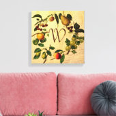 Monogram wandkunst met  vormgeving canvas afdruk (Insitu (Woonkamer))