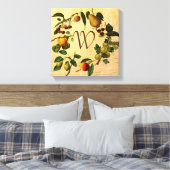 Monogram wandkunst met  vormgeving canvas afdruk (Insitu (Slaapkamer))