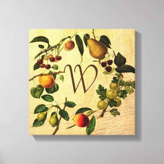 Monogram wandkunst met  vormgeving canvas afdruk (Voorkant)