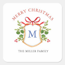 Monogram Wapen met groen Holidays