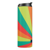 Monogram Warm Summer Color Wheel Patroon Thermosbeker (Gedraaid links)