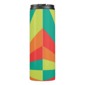 Monogram Warm Summer Color Wheel Patroon Thermosbeker (Achterkant)