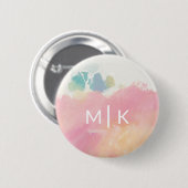Monogram | Wat ik zag toen ik wakker werd Ronde Button 5,7 Cm (Voorkant /achterkant)