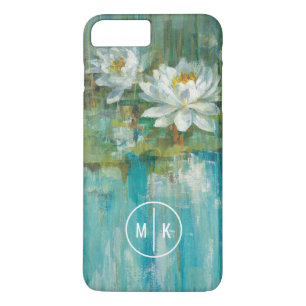 Monogram   Water Lily Pond iPhone 8/7 Plus Hoesje