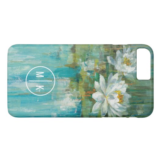 Monogram | Water Lily Pond Case-Mate iPhone Case (Achterkant (Horizontaal))