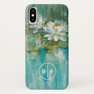Monogram   Water Lily Pond iPhone X Hoesje