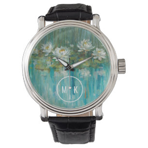 Monogram   Water Lily Pond Horloge