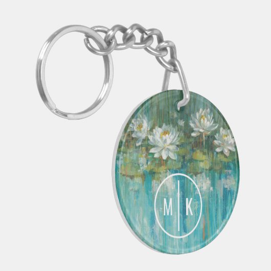 Monogram | Water Lily Pond Sleutelhanger (Voorkant Links)