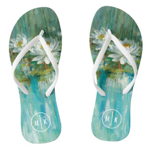 Monogram   Water Lily Pond Teenslippers
