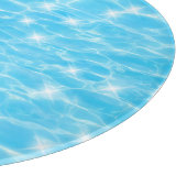 Monogram Water rimpelt watertextuur modern chic Snijplank (Hoek)