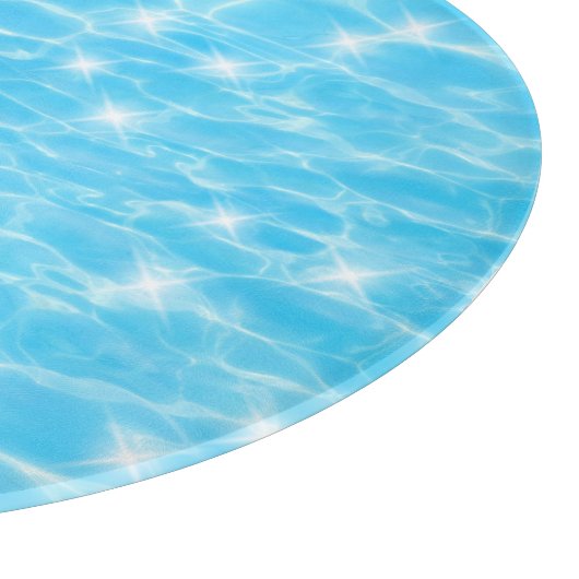 Monogram Water rimpelt watertextuur modern chic Snijplank (Hoek)