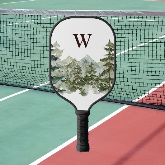Monogram Watercolor Dennenbos & Berg Rustiek Pickleball Paddle