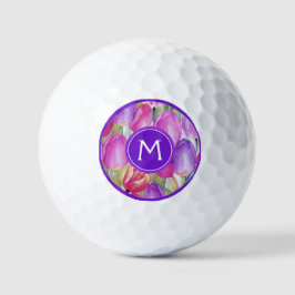 Monogram Watercolor FLORAAL Golfballen