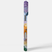 Monogram Watercolor Pastel iphone Case (Achterkant / Rechts)