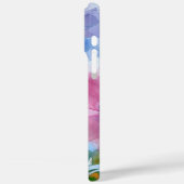 Monogram Watercolor Pastel iphone Case (Achterkant / Links)