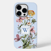 Monogram Watercolor Wildflower Boeket #1  Case-Mate iPhone Case (Achterkant)