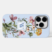 Monogram Watercolor Wildflower Boeket #1  Case-Mate iPhone Case (Achterkant (horizontaal))