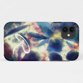 Monogram Watercolour en Sparkling Bloemenschilderi Case-Mate iPhone Case (Achterkant (horizontaal))