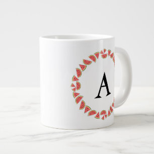Monogram watermeloen grote koffiekop
