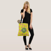 Monogram watermeloenen tote bag (Op model)