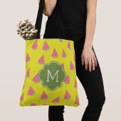 Monogram watermeloenen tote bag (Dichtbij)