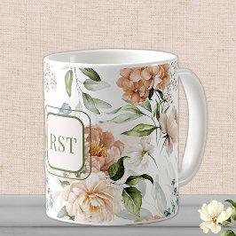 Monogram Waterverf 1600s Nederlandse Bloemen 11 oz Koffiemok