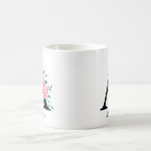 Monogram Waterverf Aangepaste Enkele Letter A Koff Koffiemok (Center)