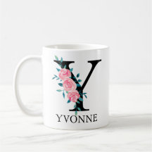 Monogram waterverf aangepaste enkele letter Y
