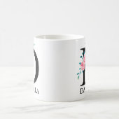 Monogram Waterverf Aangepaste enkelvoudige letter  Koffiemok (Center)