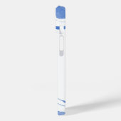 Monogram Waterverf Agare Abstract Blauw Case-Mate iPhone Case (Achterkant / Links)