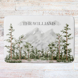 Monogram Waterverf Berg en Bos Badmat