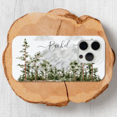 Monogram Waterverf Berg en Bos Case-Mate iPhone Case