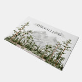 Monogram Waterverf Berg en Bos Deurmat (Schuin)