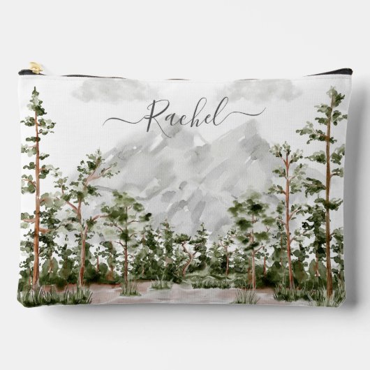 Monogram Waterverf Berg en Bos Etui (Voorkant)