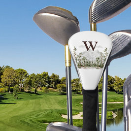 Monogram Waterverf Berg en Bos Golfheadcover