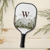 Monogram Waterverf Berg en Bos Pickleball Paddle