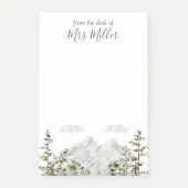 Monogram Waterverf Berg en Bos Post-it® Notes (Voorkant)