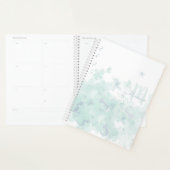 Monogram Waterverf Blauw 2025 Bloemen Planner (Display)