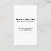 Monogram | Waterverf Blauwe Achtergrond Visitekaartje (Achterkant)