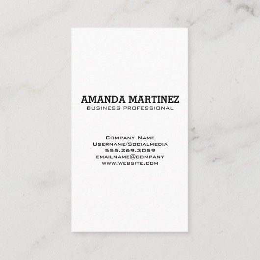 Monogram | Waterverf Blauwe Achtergrond Visitekaartje (Achterkant)