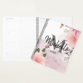 Monogram waterverf bloemen 2025 Wekelijks Maandeli Planner (Display)