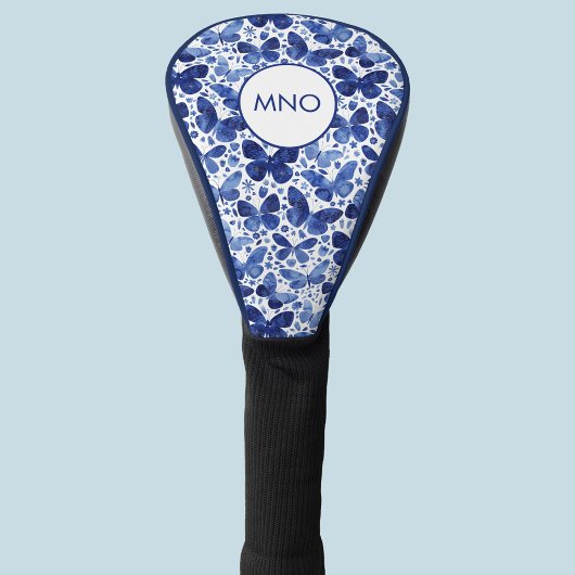 Monogram Waterverf Butterfly Blue Golfheadcover