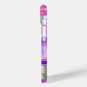 Monogram Waterverf Case-Mate iPhone Case (Achterkant / Links)