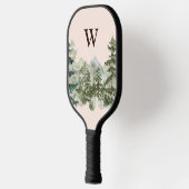 Monogram Waterverf Dennenbos & Berg Rustiek Pickleball Paddle (Links)