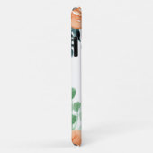 Monogram Waterverf Floral Girly Elegant Case-Mate iPhone Case (Achterkant/rechts)